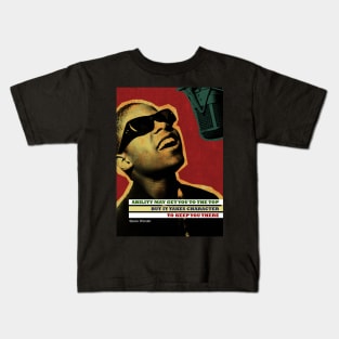 Stevie Wonder Inspirational Quote Kids T-Shirt